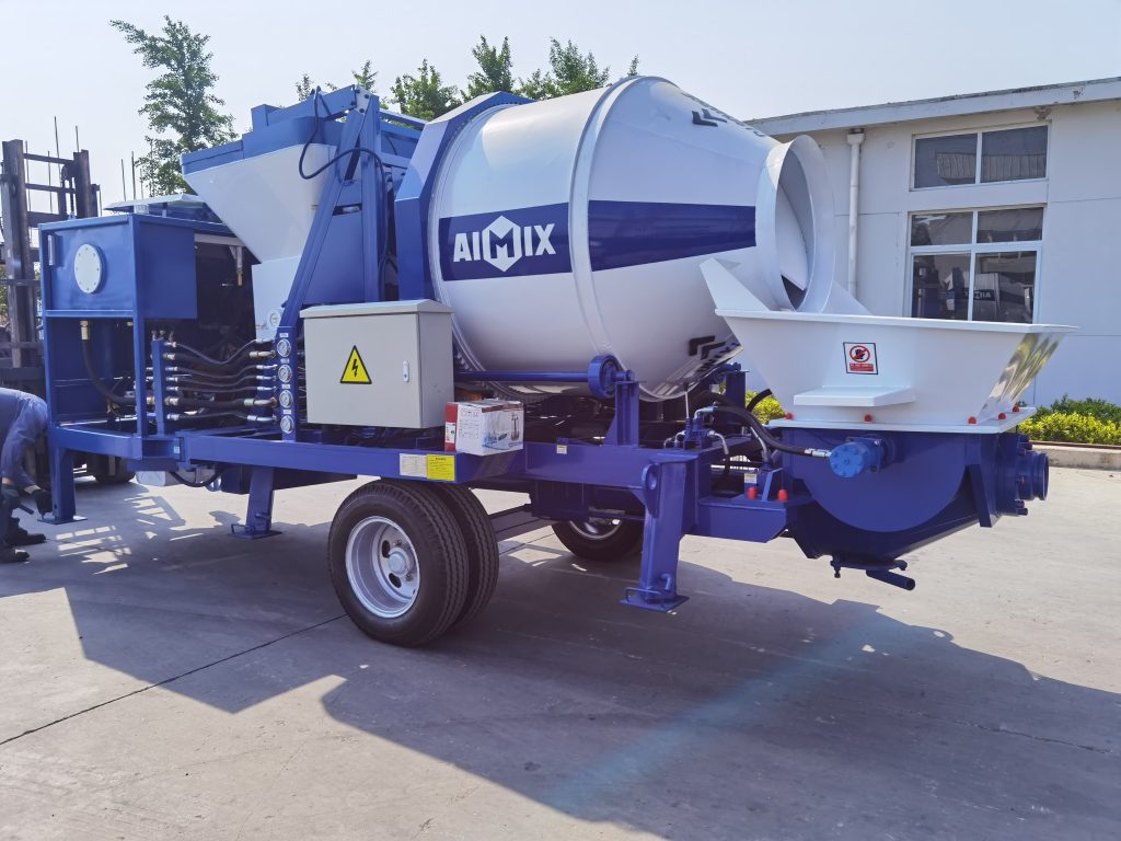 concrete pump with mixer for sale