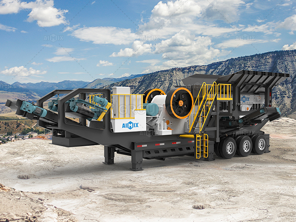 mobile jaw crushing plant