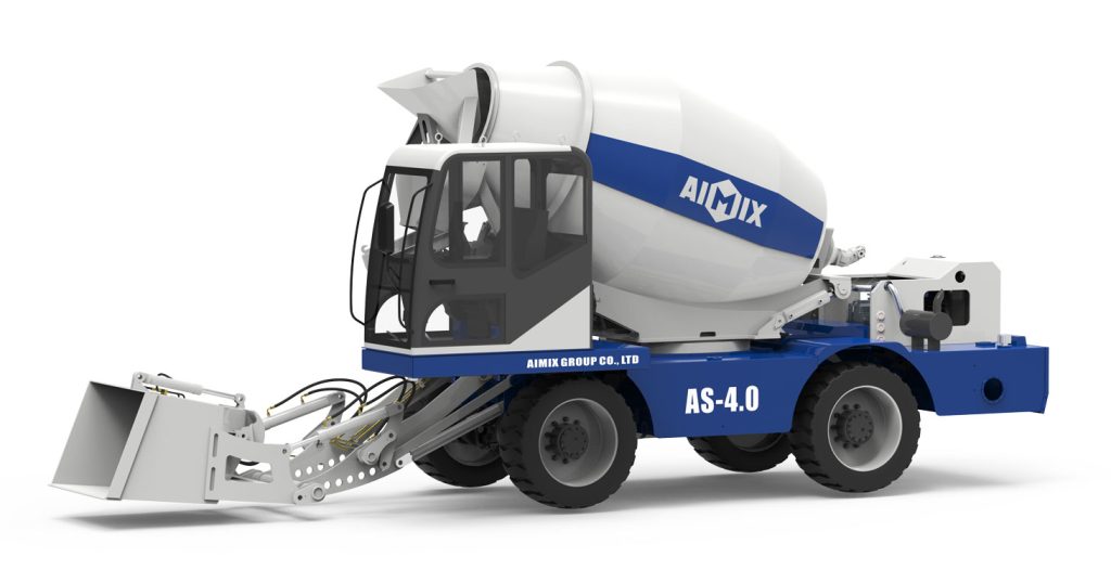 AS-4.0 self-loading concrete mixer with pump