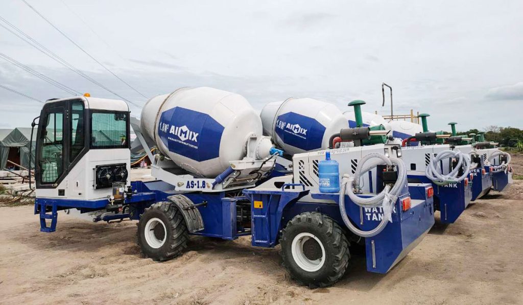 six sets of self loading mixer