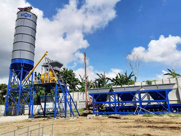 AJ 35 stationary concrete plant in the Philippines