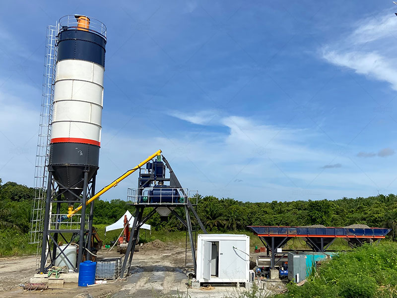 AJ35 stationary concrete plant